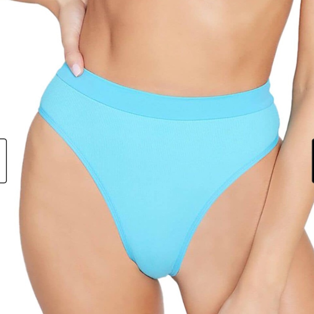 NWT L*Space Ridin' High Frenchi Bikini Bottom in Aquarius